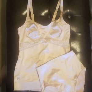 Ruby Ribbon Lace Cami Pale Nude Size 36